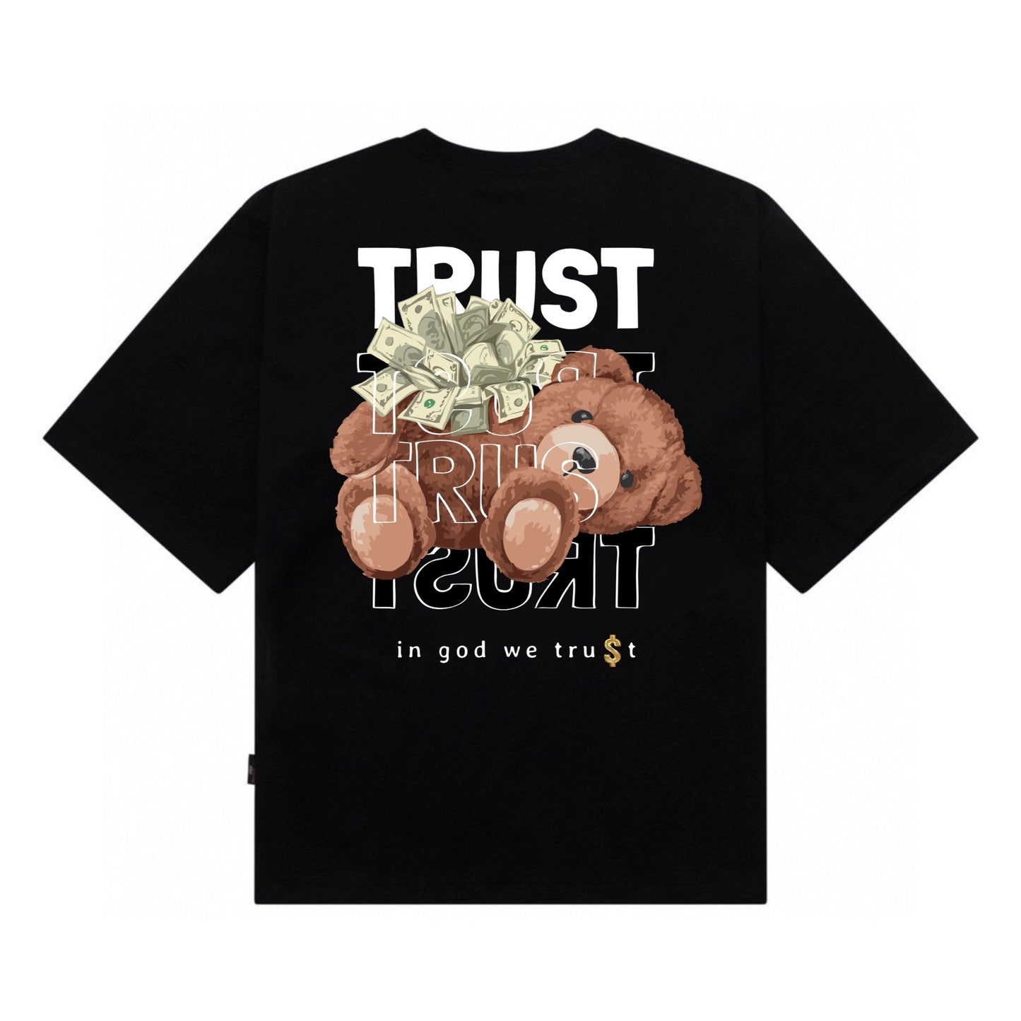 Etiquette Oversized T-Shirt - [0090] Money Trust Bear