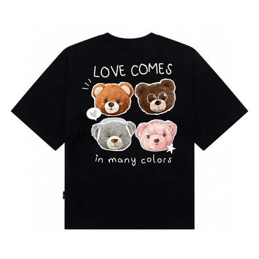 Etiquette Oversized T-Shirt - [0091] Four Love Bears