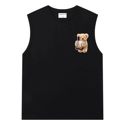 Etiquette Sleeveless Top - [0004] Boba Bear