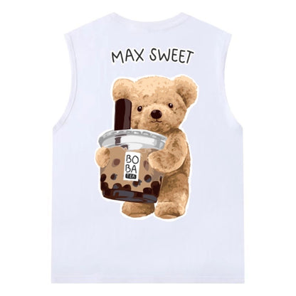 Etiquette Sleeveless Top - [0004] Boba Bear