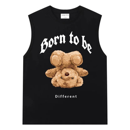 Etiquette Sleeveless Top - [0005] Born to be Different Bear