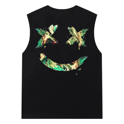 Etiquette Sleeveless Top - [0008] Ricky Clown Green Marble