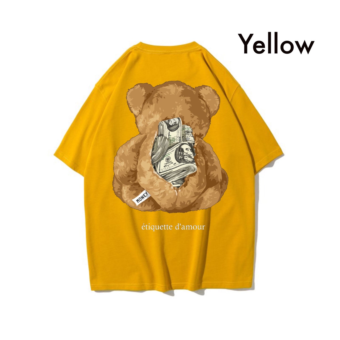 Etiquette Oversized T-Shirt - [0093] Cash Cash Teddy Bear