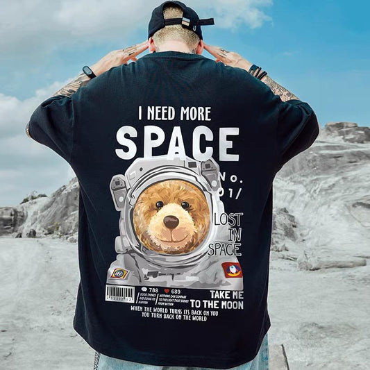 MOYAN - Space Bear Oversize Tee