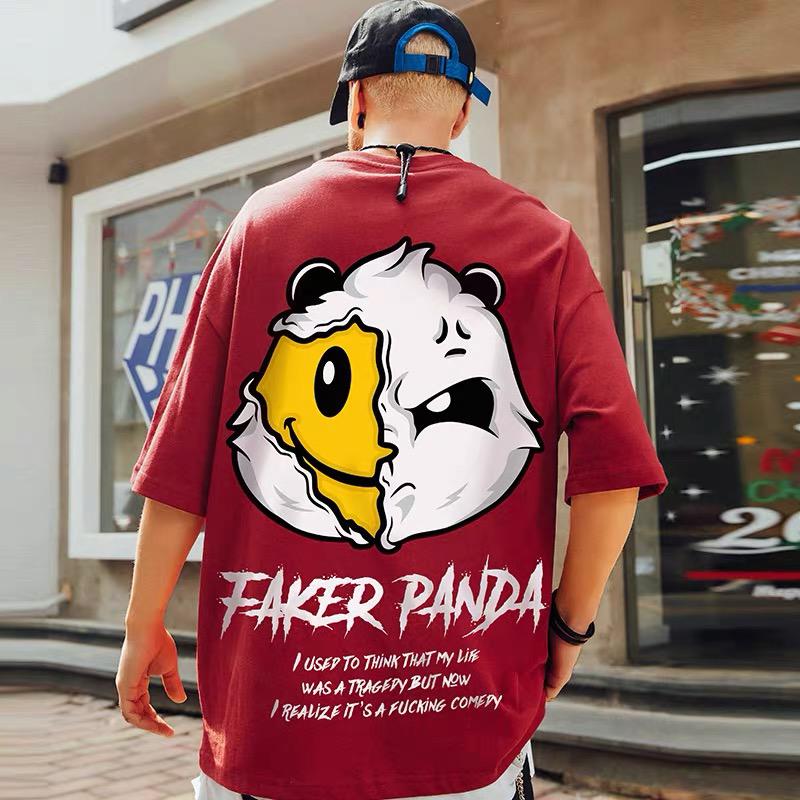 MOYAN - Faker Panda Oversize Tee – étiquette d'amour sg