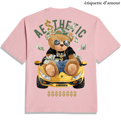 Etiquette Unisex Oversized T-Shirt - 0090 Ah Sia Kia Bear