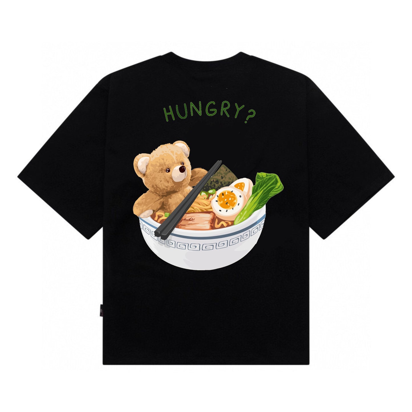 Etiquette Oversized T-Shirt - [0102] Ramen Teddy Bear
