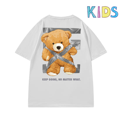 Etiquette Child T-Shirt - 0015 Grey Tape Bear