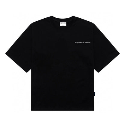 [étiquette d'amour] Basic Logo Premium Oversize Tee