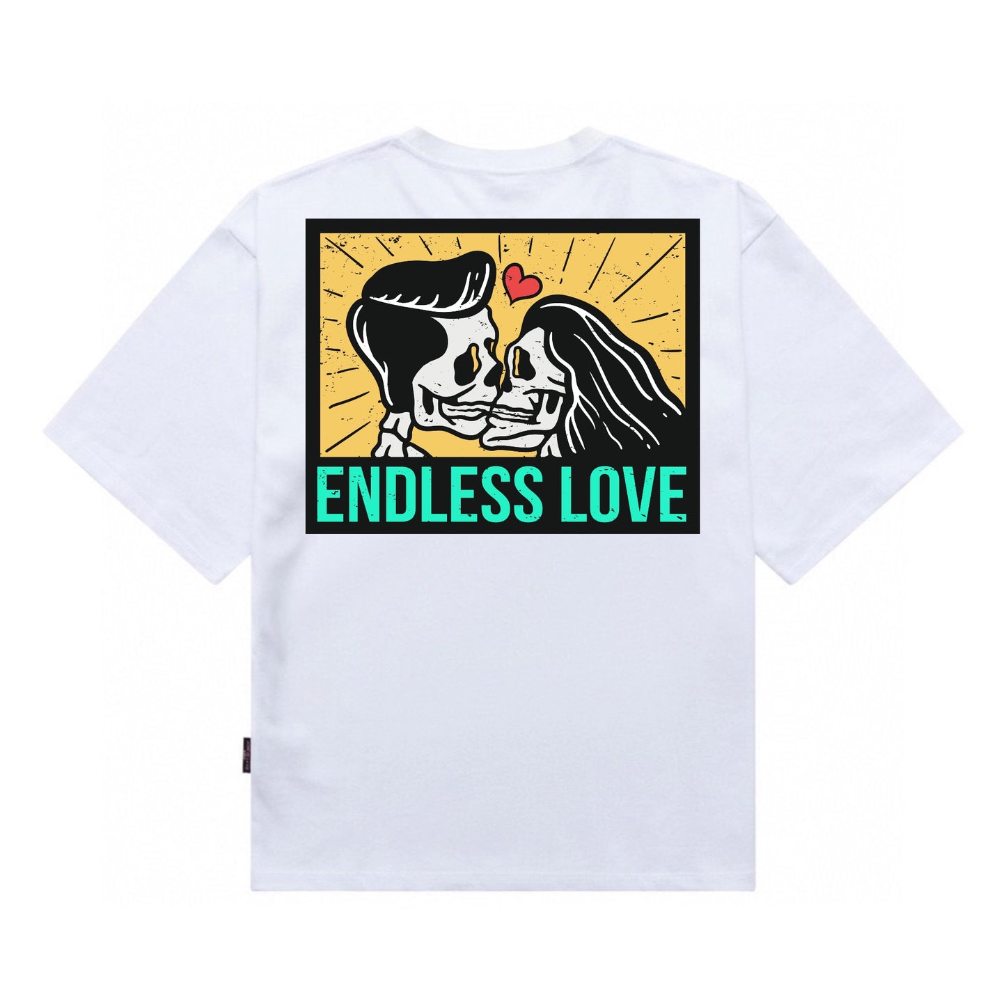 Etiquette Oversized T-Shirt - [0134]  Endless Love Skull
