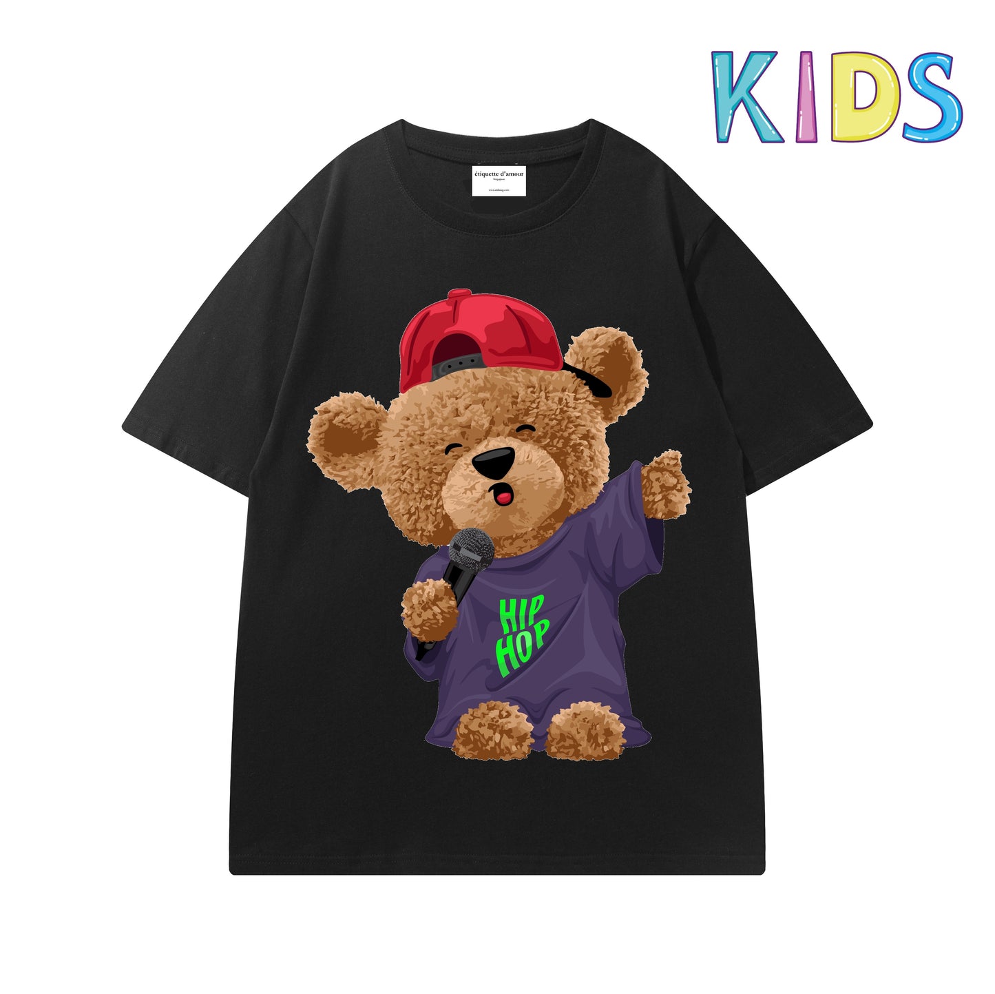 ETDM Kids Tee | 0061 | Hip Hop Singer Baby Bear