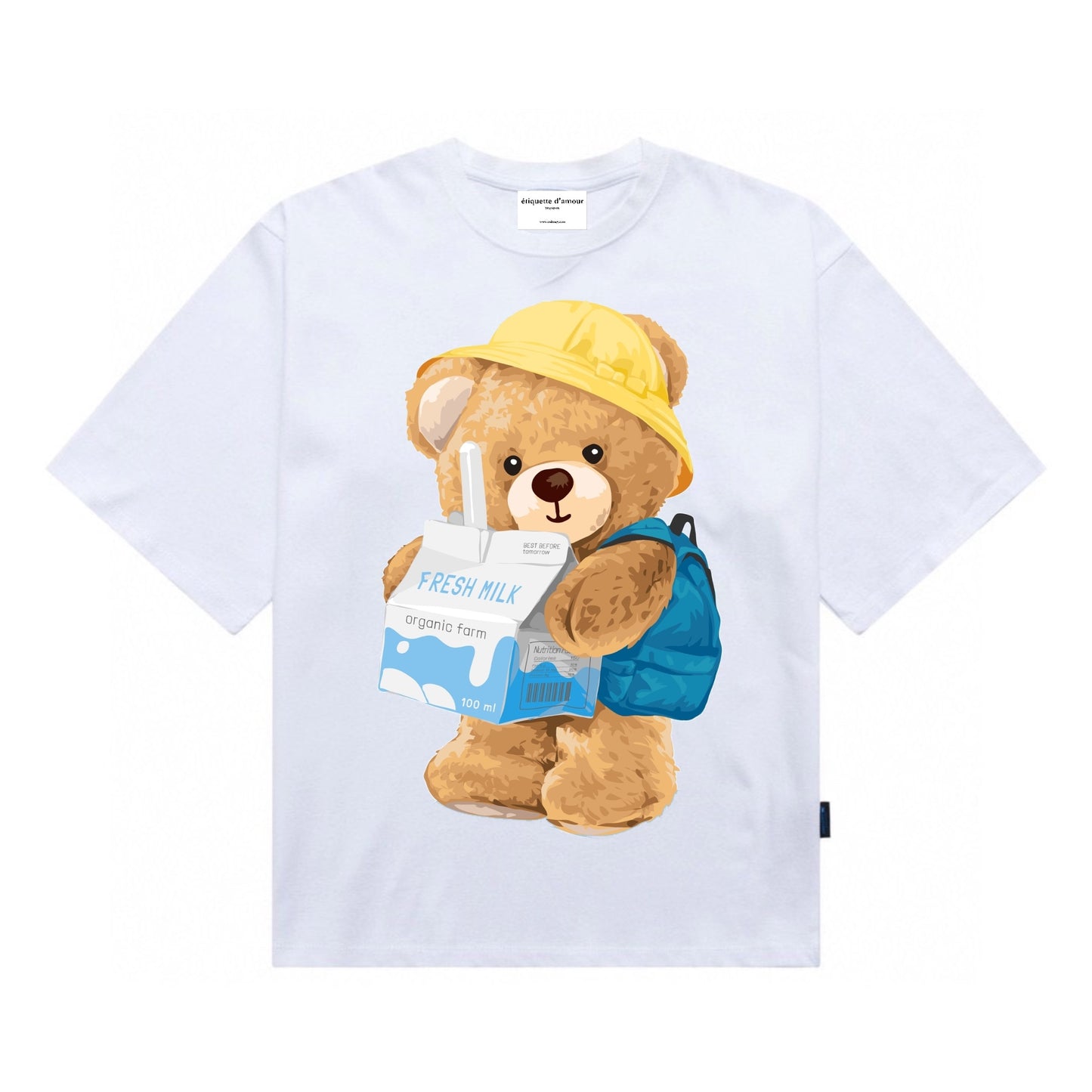 Etiquette Unisex Oversized T-Shirt - 0068 Costume Fresh Milk Pack