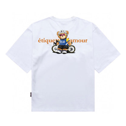 Etiquette Oversized T-Shirt - [0162] Cyclist Bear