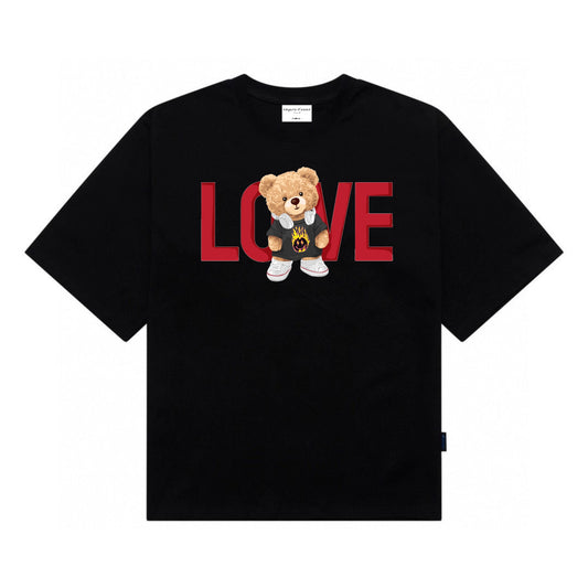 Etiquette Oversized T-Shirt - [0154] Love on Fire Bear