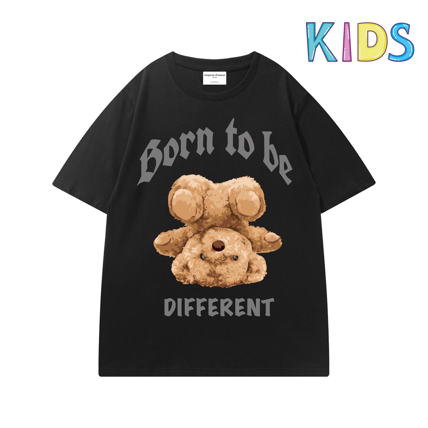 Etiquette Child T-Shirt - 0021 Born to be Different Bear