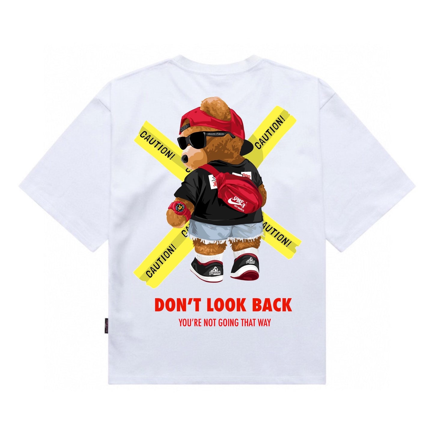 Etiquette Unisex Oversized T-Shirt - 0085 Don’t Look Back Bear