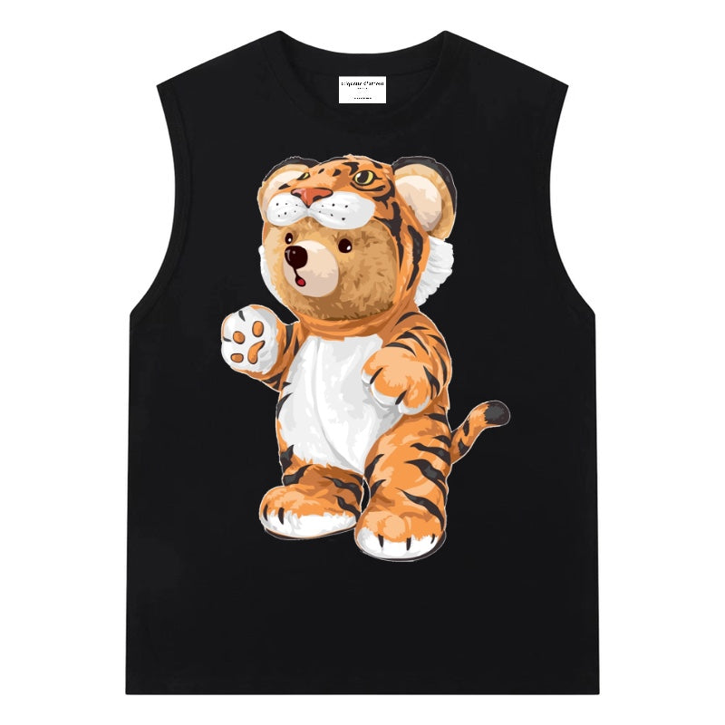 Etiquette Sleeveless Top - [0013] Tigerr Teddy Bear