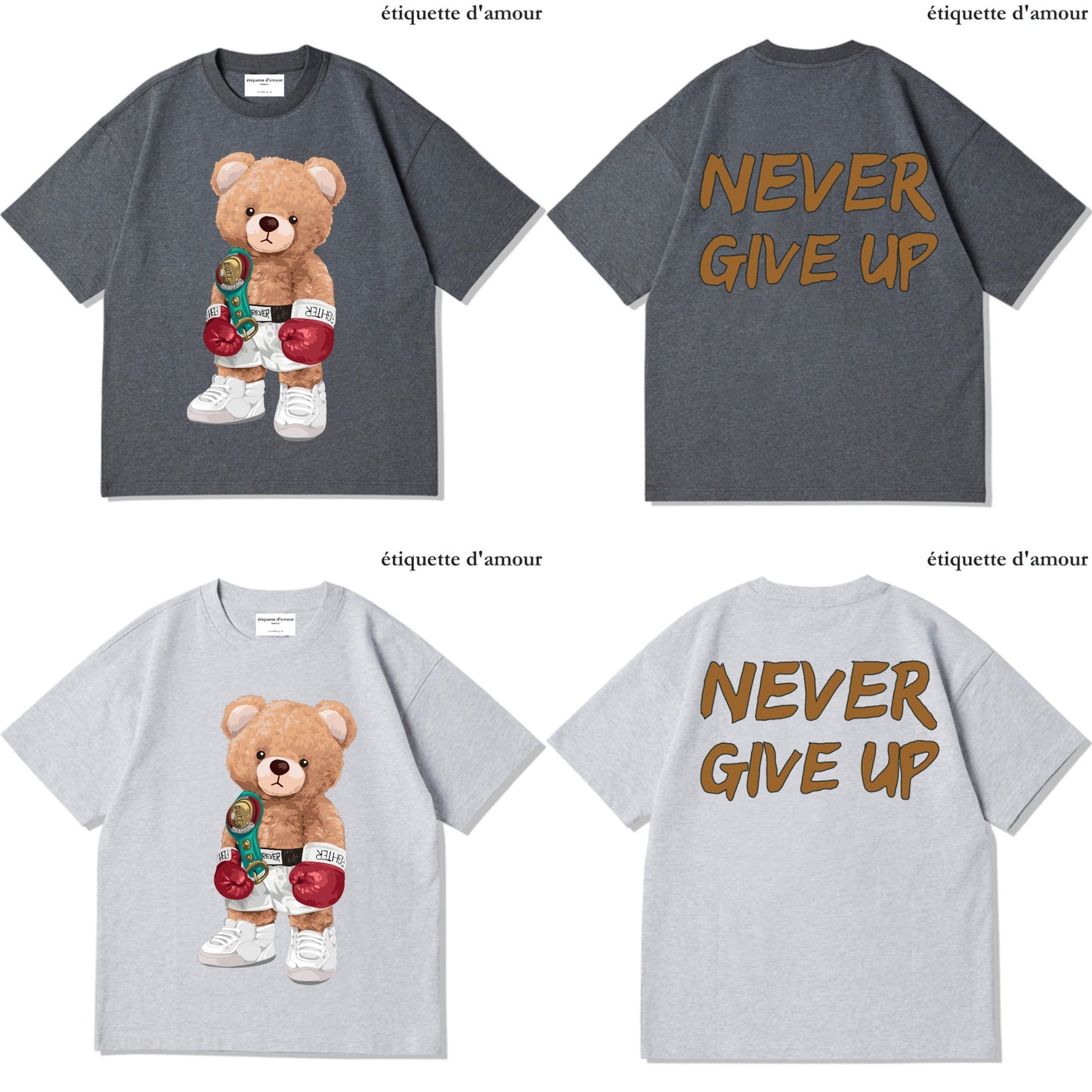 ETDM Unisex Oversized Tee | 0074 | Boxing Teddy Bear