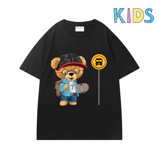 ETDM Kids Tee | 0045 | School Bus Baby Bear
