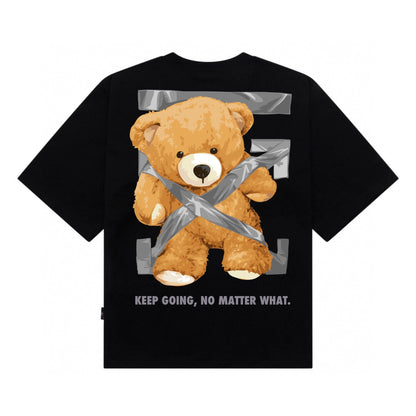 Etiquette Unisex Oversized T-Shirt - 0021 Grey Tape Bear