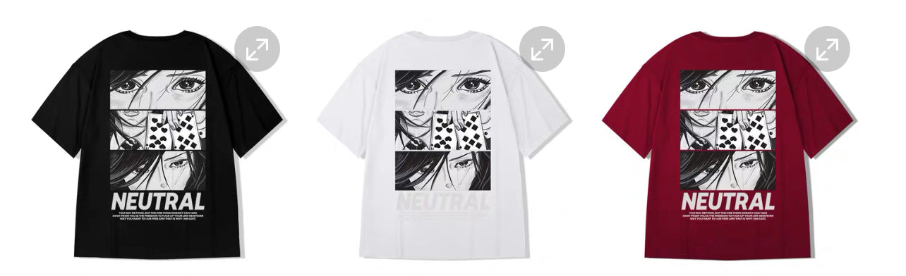 MOYAN - Fated Neutral Oversize Tee
