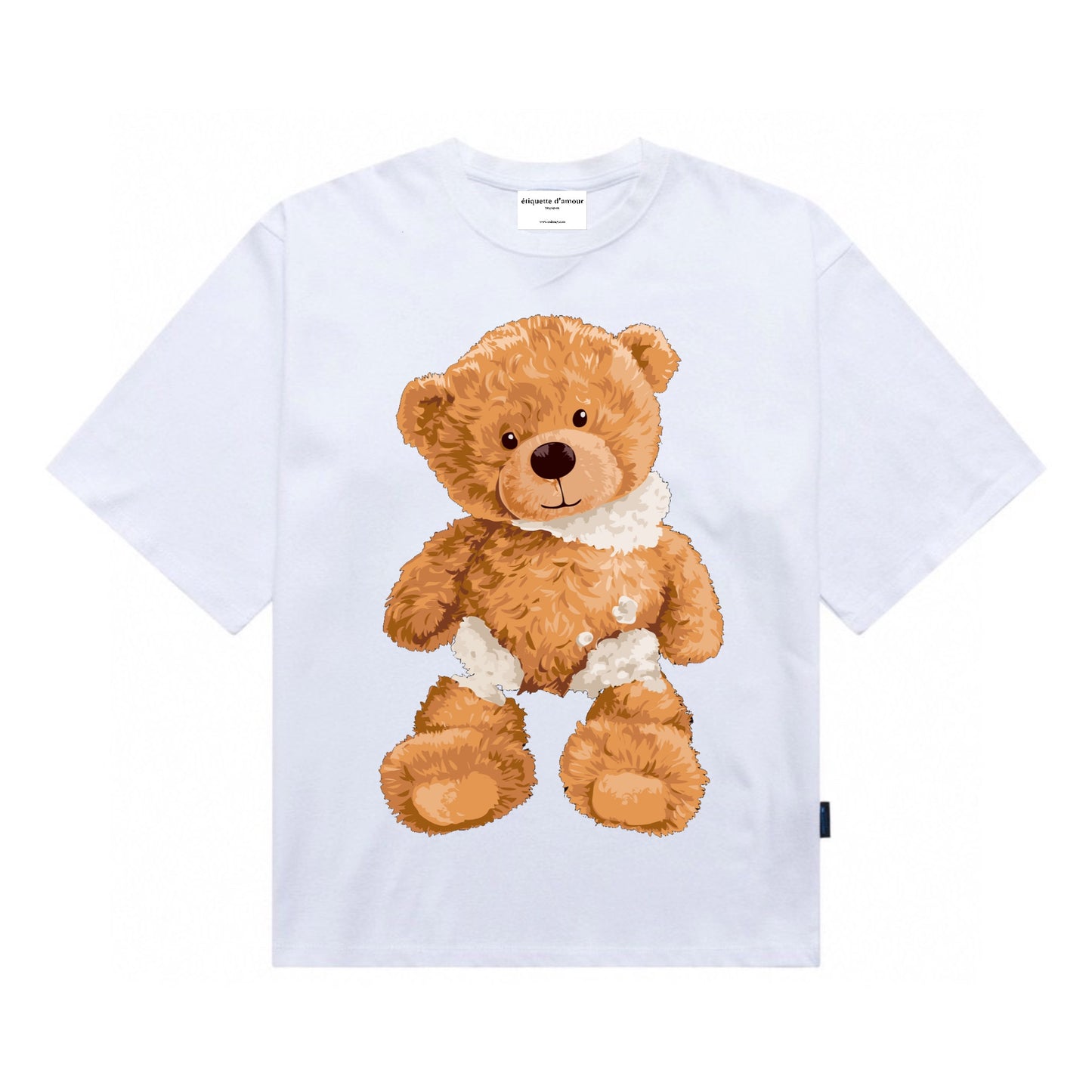 Etiquette Unisex Oversized T-Shirt - 0018 Torn Up Bear