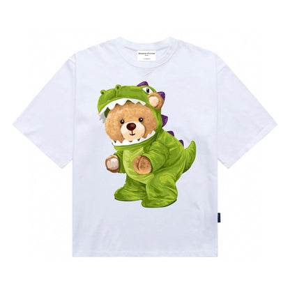 Etiquette Oversized T-Shirt - [0127] Dino Teddy Bear