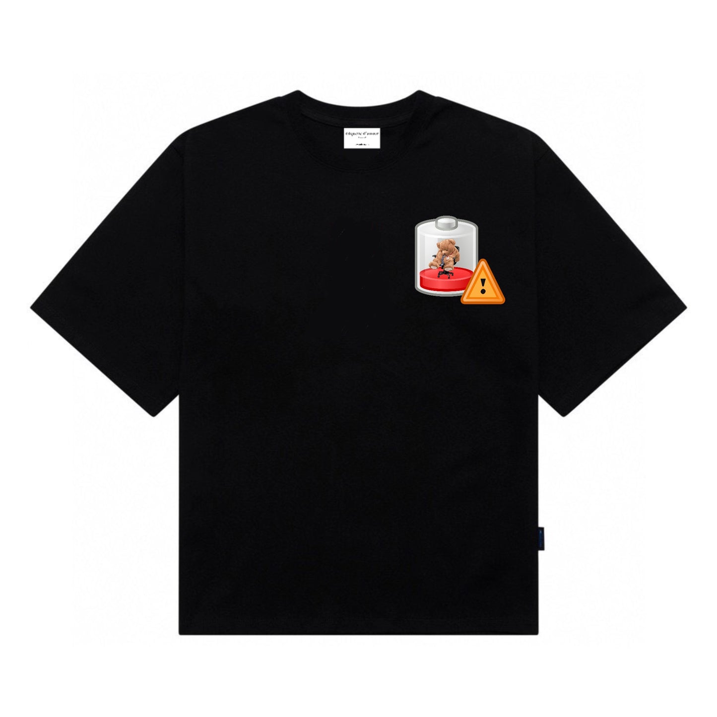Etiquette Oversized T-Shirt - [0150] Battery Down Teddy Bear