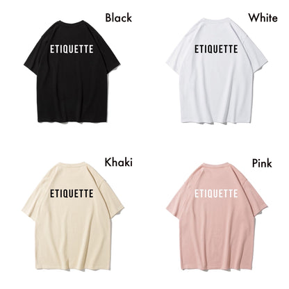 Etiquette Unisex Oversized Tee 0001 Basic Essential A