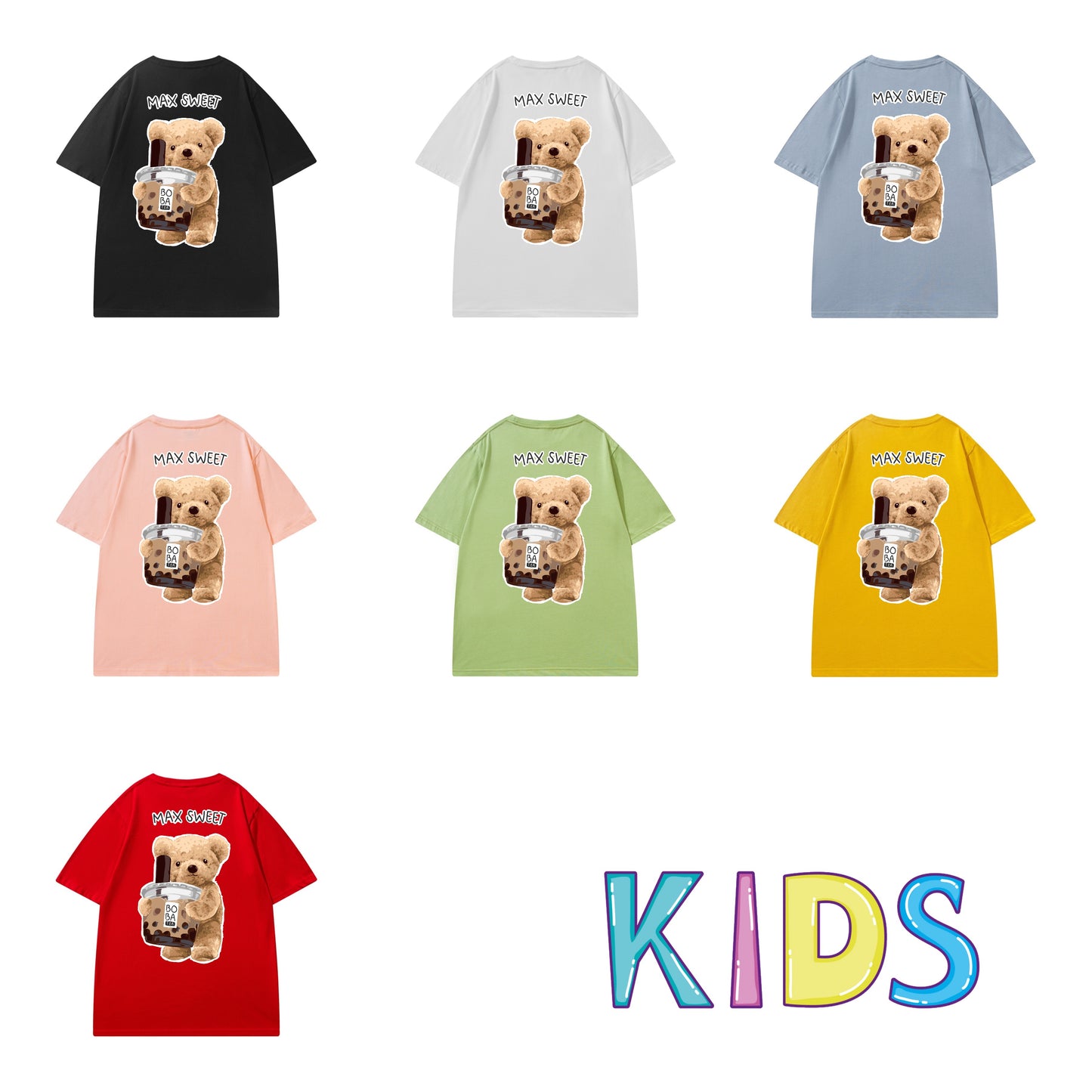 Etiquette Kids T-Shirt - [0003] Boba Teddy Bear