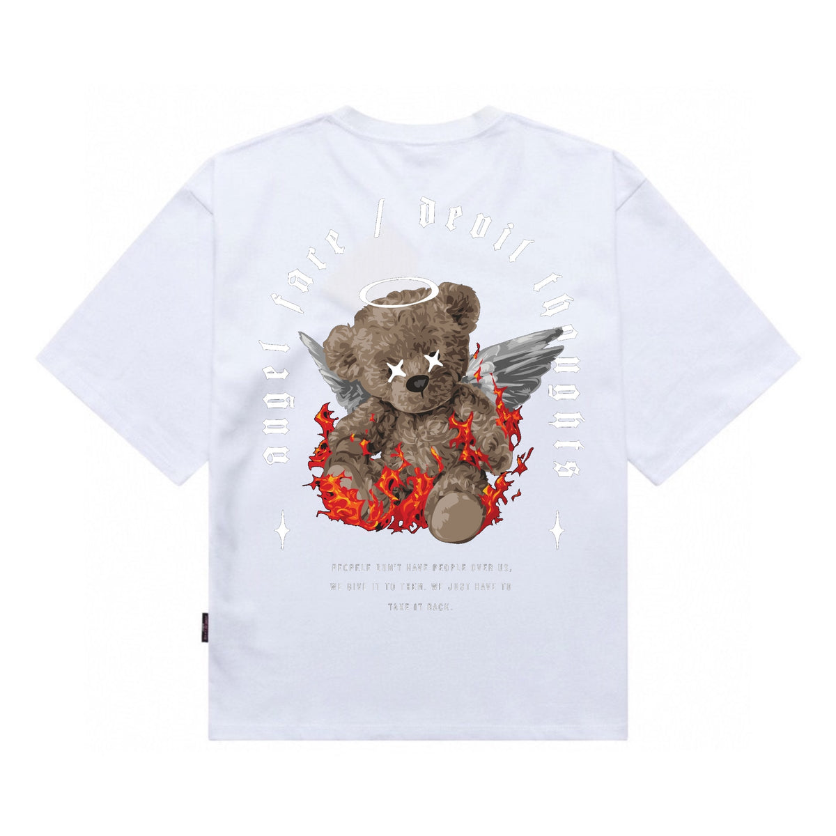 [étiquette d'amour] Angel Bear Burning Premium Oversize Tee – étiquette ...