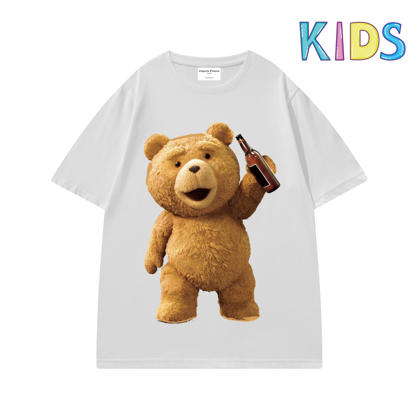 Etiquette Child T-Shirt - 0032 Beer Bottle Bear