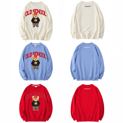 ETDM Unisex Long Sleeve Sweat Shirt | 0037 | Old School Teddy Bear