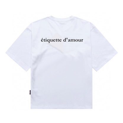 Etiquette Oversized T-Shirt - [0115] Meant to be Happy