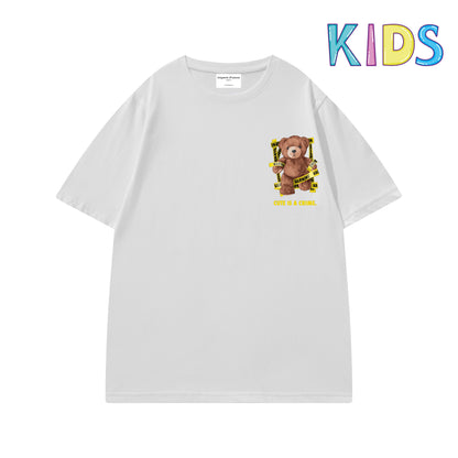 Etiquette Child T-Shirt - 0020 Cute Crime Bear