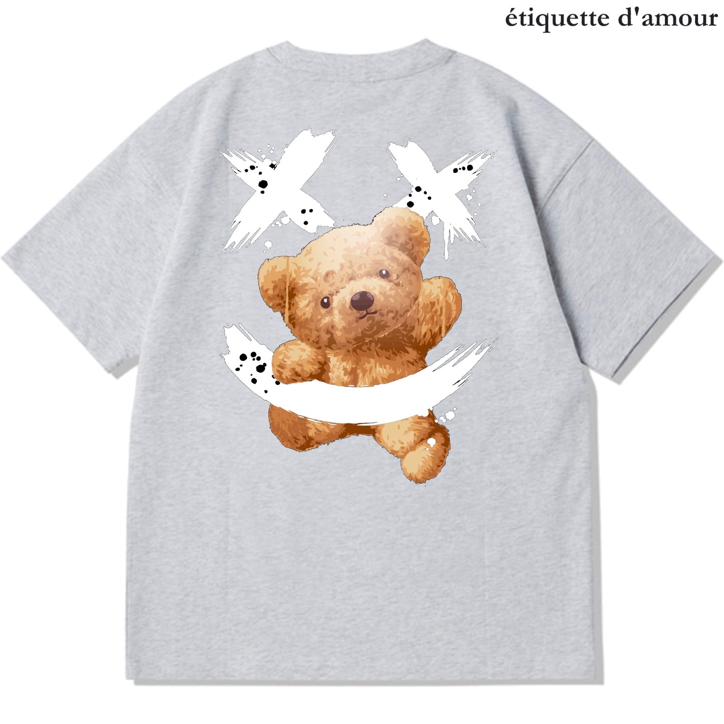 Etiquette Unisex Oversized T-Shirt - 0020 Smiley =) Bear