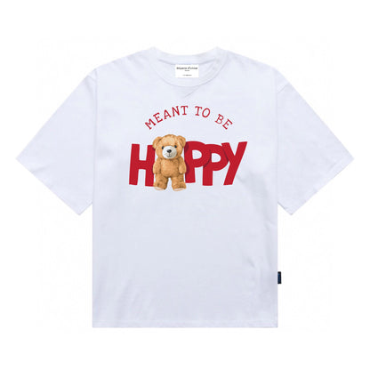 Etiquette Oversized T-Shirt - [0115] Meant to be Happy