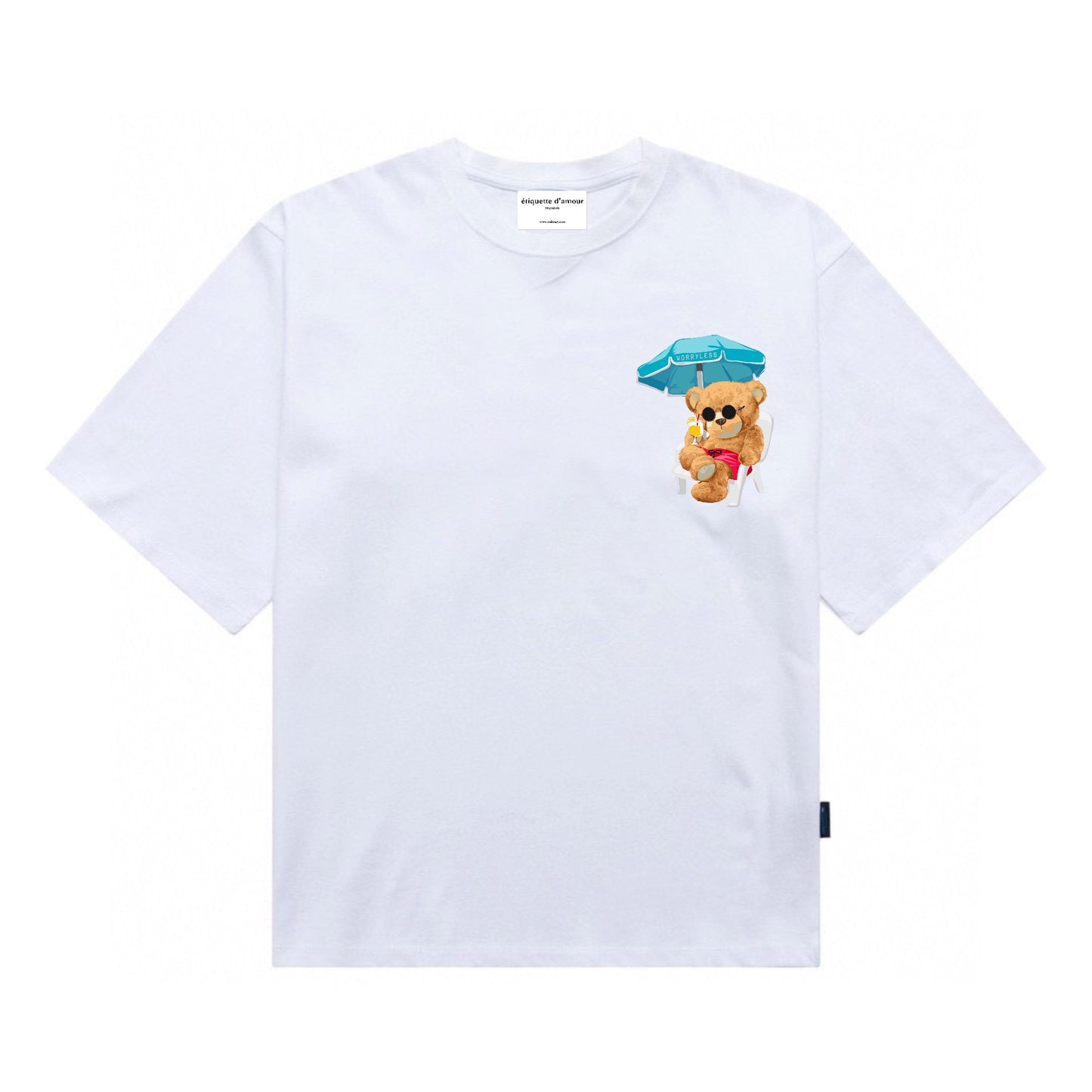 Etiquette Oversized T-Shirt - [0157] Worryless Beach Bear