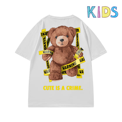 Etiquette Child T-Shirt - 0020 Cute Crime Bear