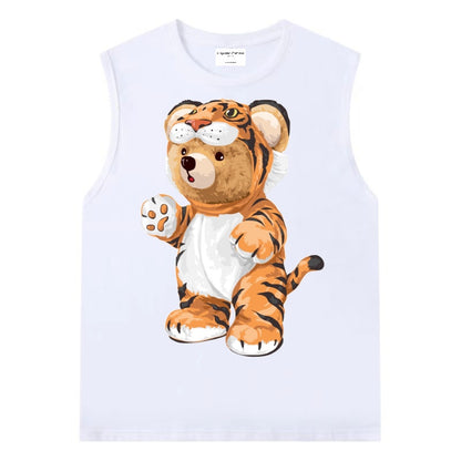 Etiquette Sleeveless Top - [0013] Tigerr Teddy Bear