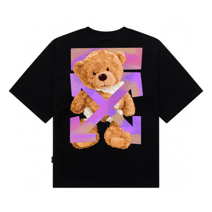 Etiquette Oversized T-Shirt - [0128]  Trapped Broken Teddy Bear