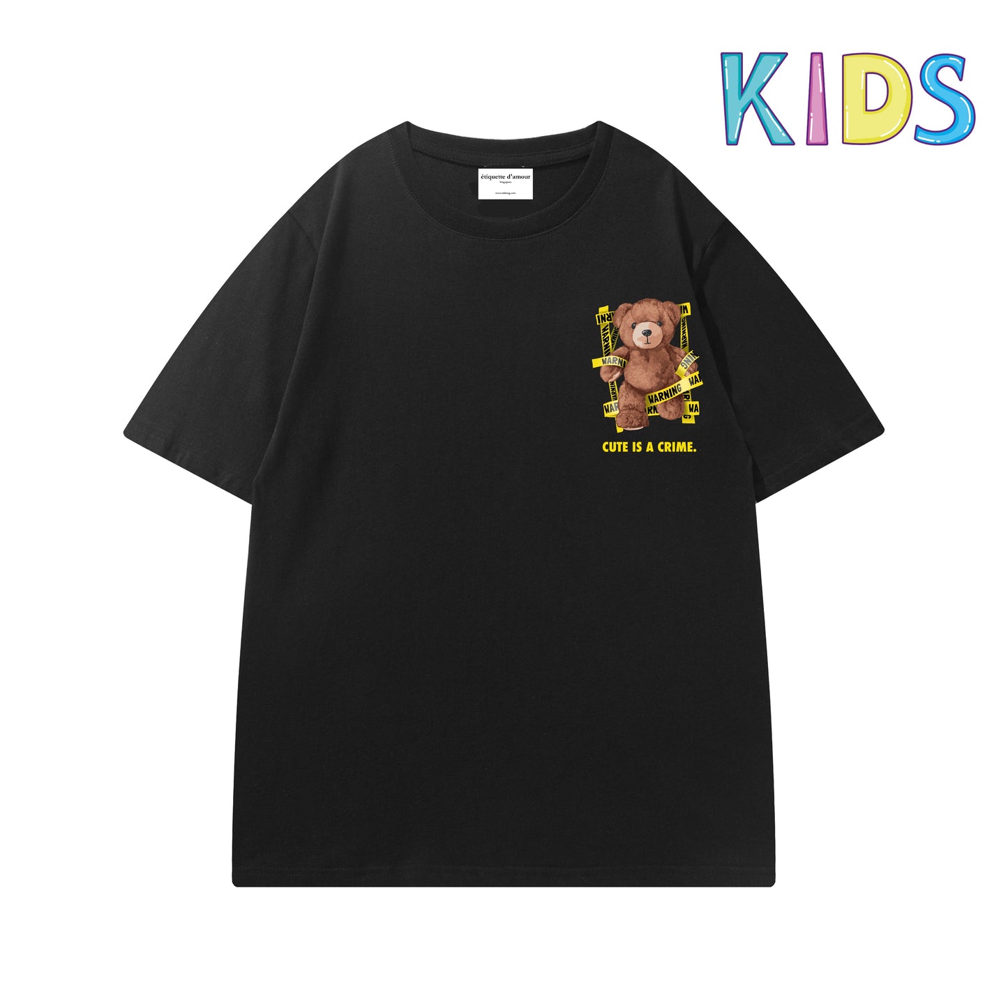 Etiquette Child T-Shirt - 0020 Cute Crime Bear
