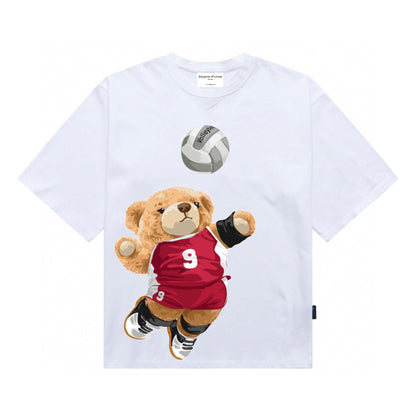 Etiquette Oversized T-Shirt - [0166] Volleyball Bear