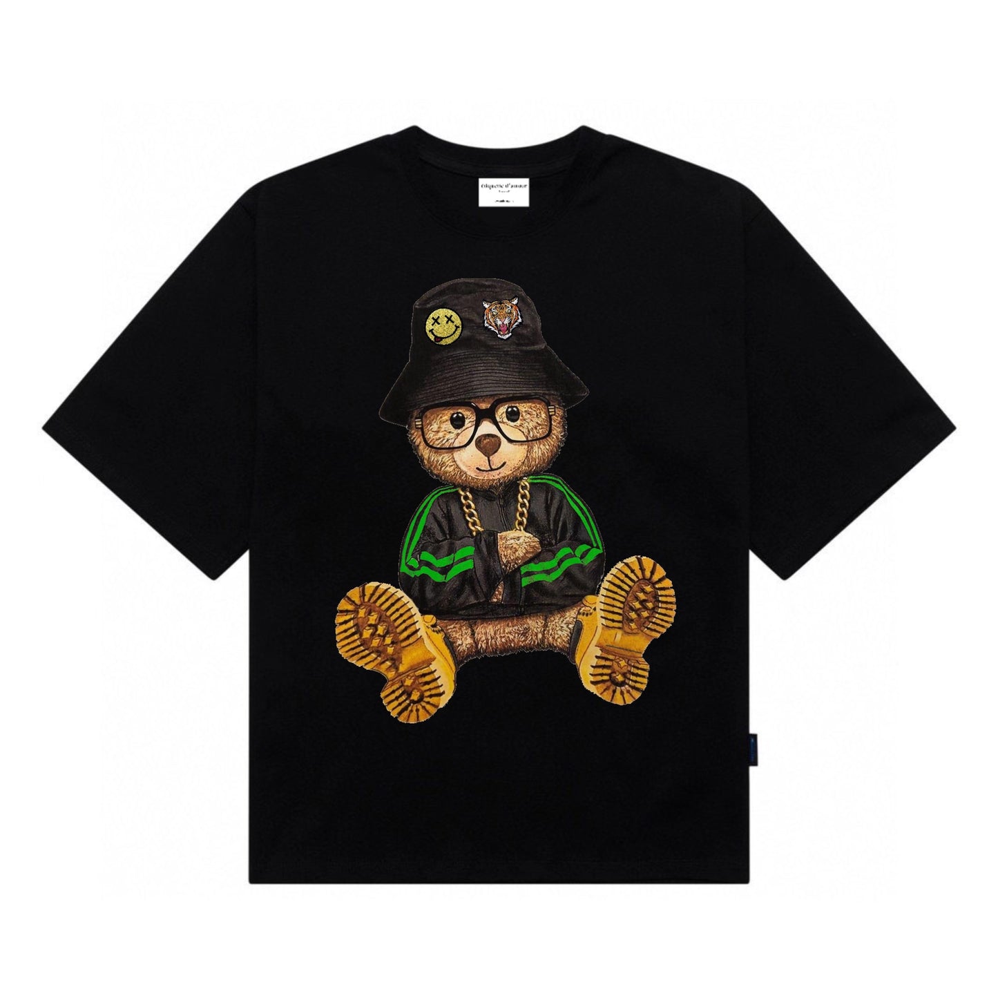 Etiquette Unisex Oversized T-Shirt - 0032 Hipster Bear