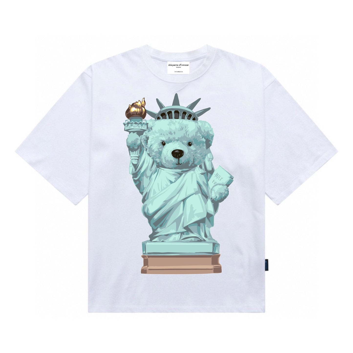 Etiquette Unisex Oversized T-Shirt - 0064 Costume Statue of Liberty