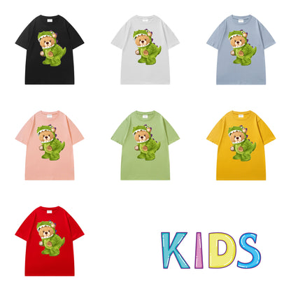Etiquette Kids T-Shirt - [0007] Dino Teddy Bear