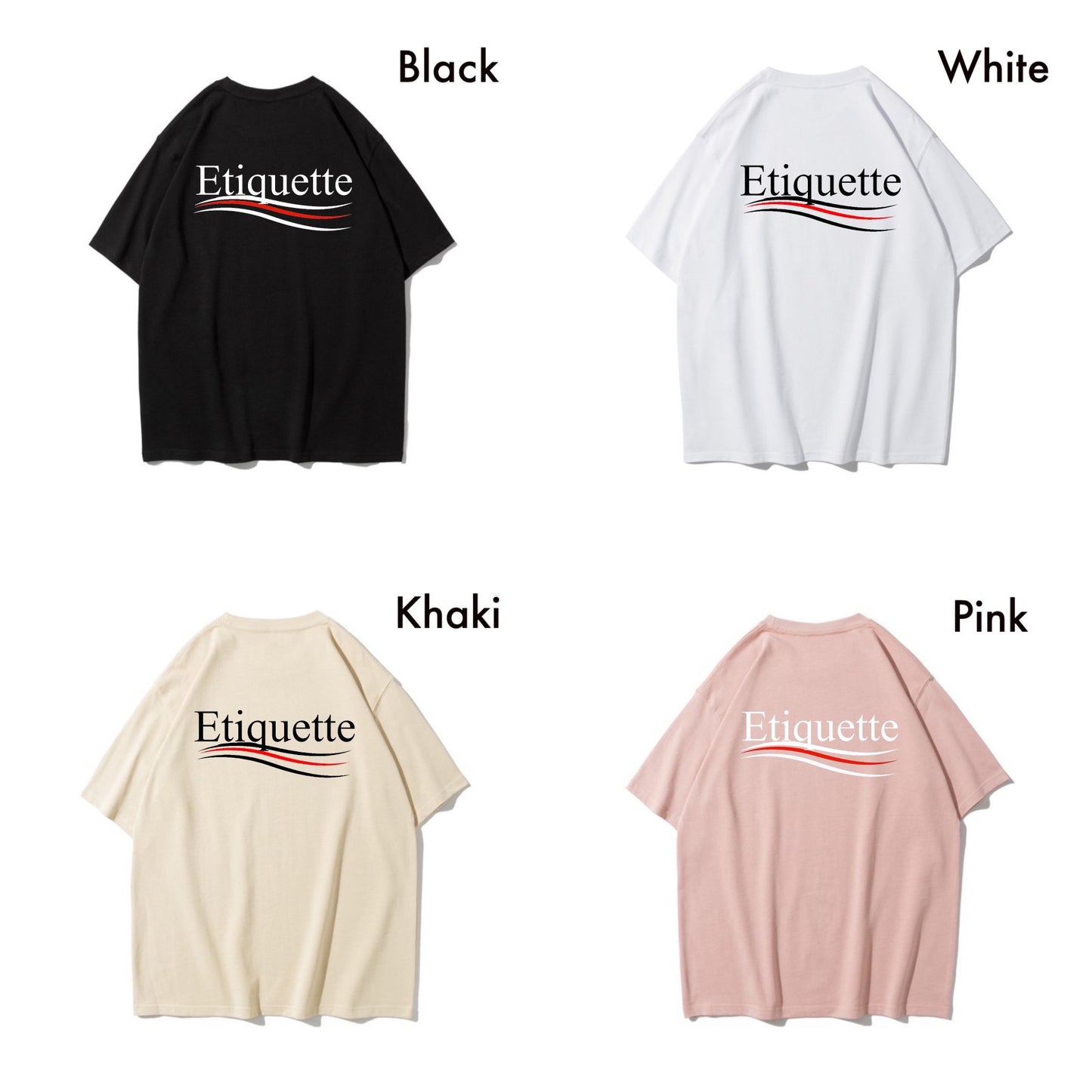 Etiquette Unisex Oversized Tee 0003 Basic Essential C