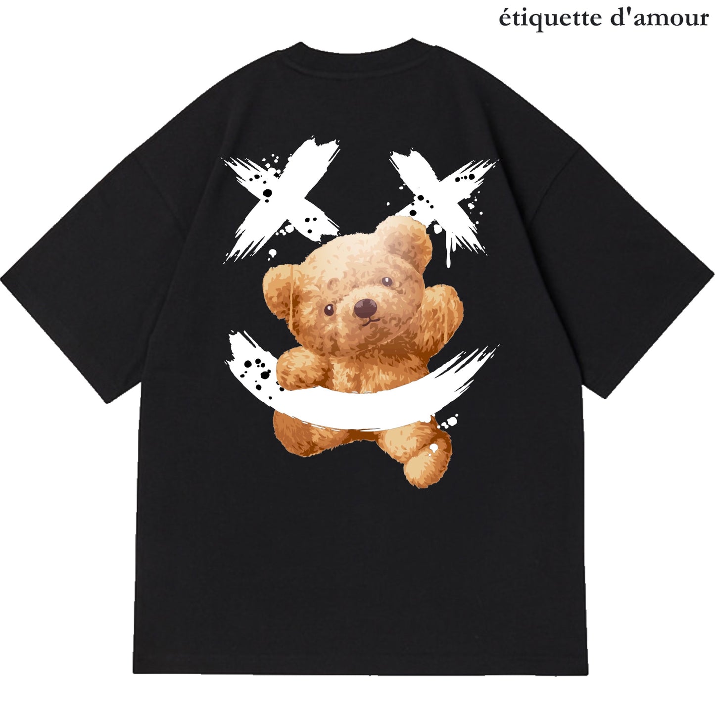 Etiquette Unisex Oversized T-Shirt - 0020 Smiley =) Bear