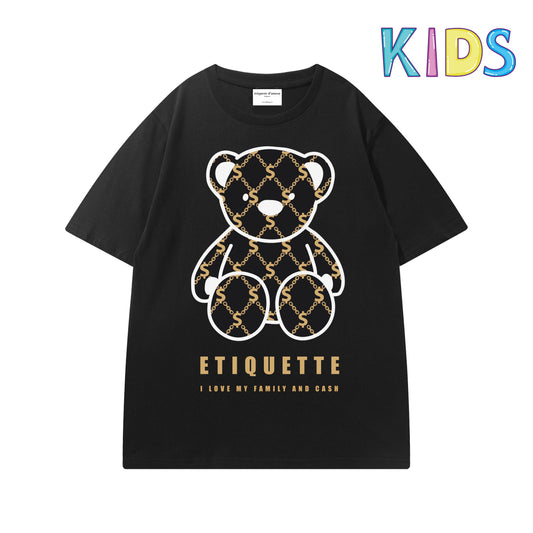 Etiquette Kids T-Shirt - [0009] Etiquette Brand Teddy Bear