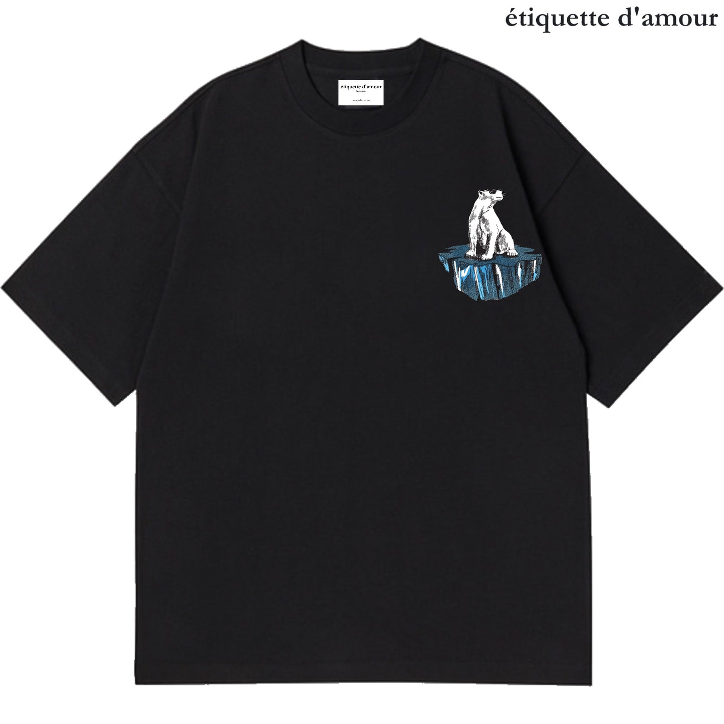 ETDM Unisex Oversized Tee | 0044 | Polar Bear Ice Berg